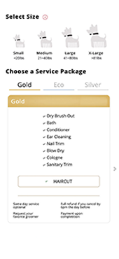 Pet grooming app